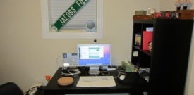 Desk organizing!