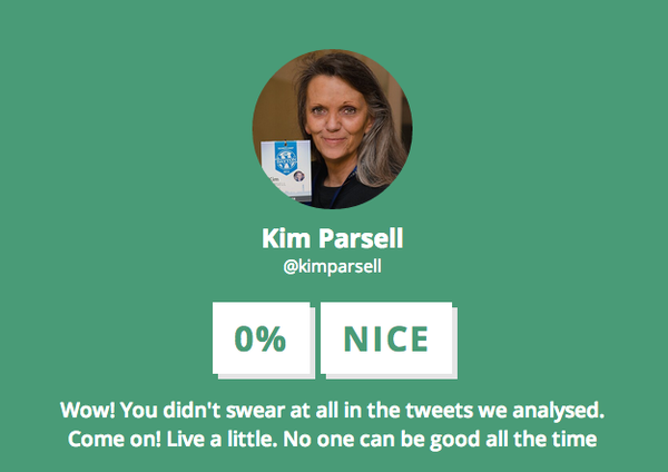 Kim is 100% Nice