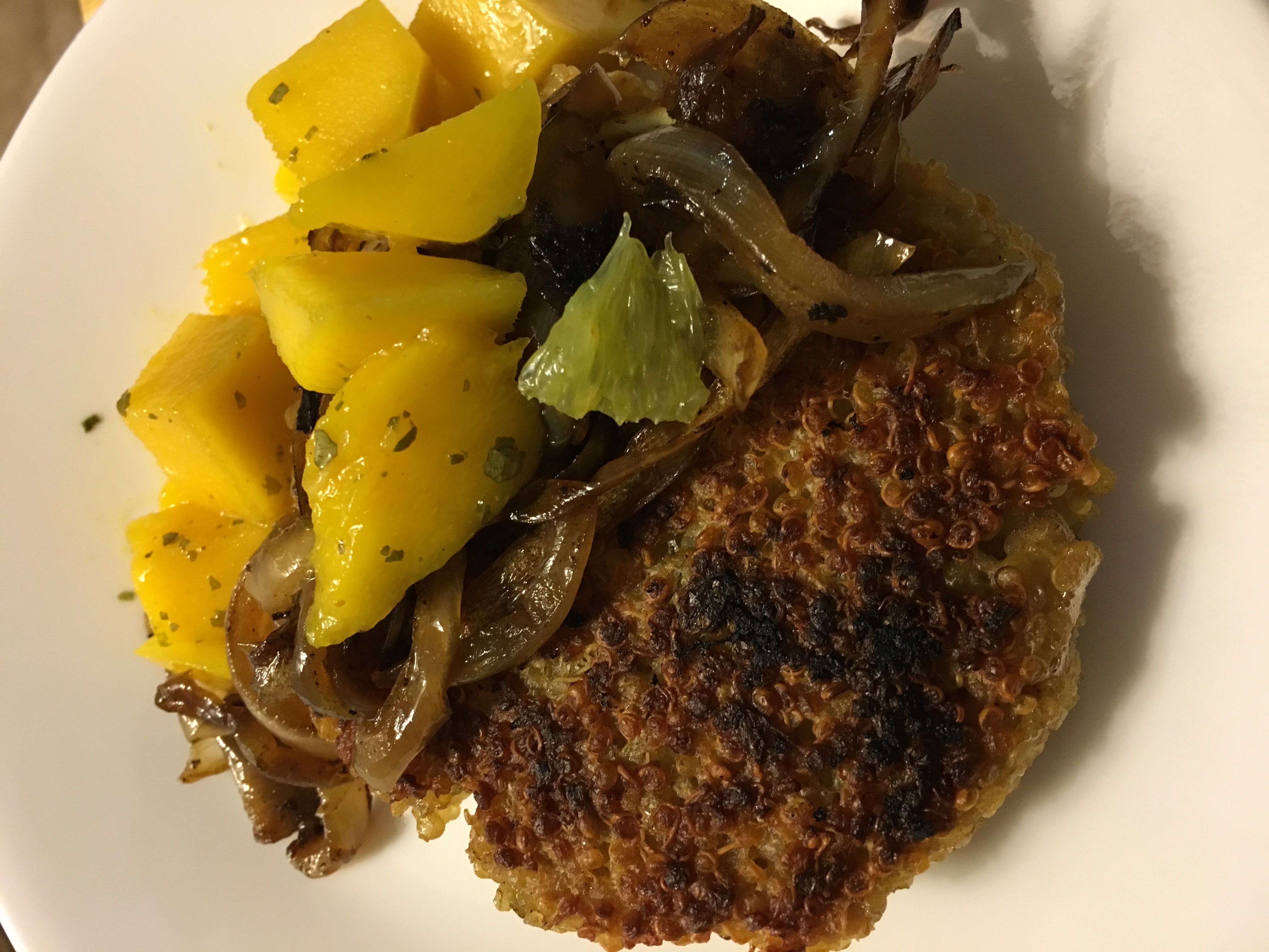 Quinoa Burgers with Mango